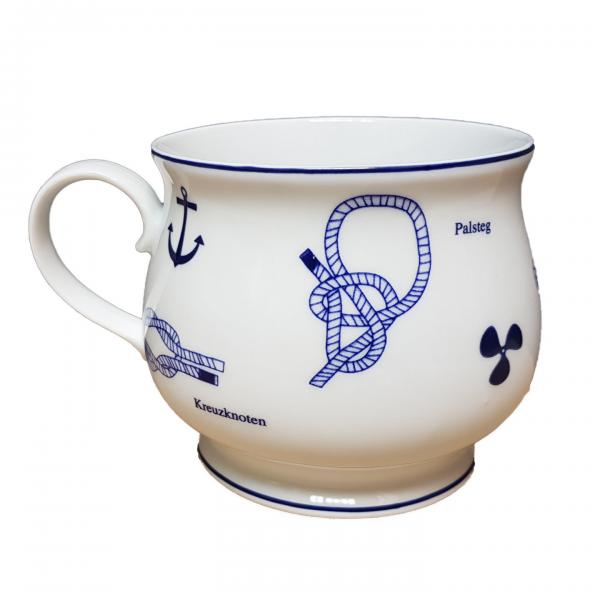 Porzellanbecher-Knotenbecher rund